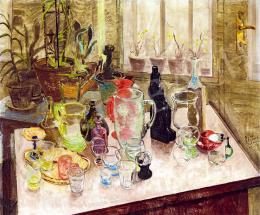 Biai-Föglein, István - Still-Life with Colour Glasses, 1937 