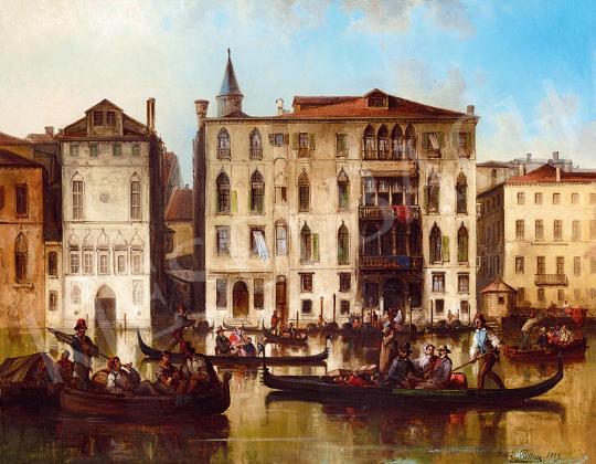 Püttner, Joseph Carl Bartholomeus - Velence (Canal Grande), 1859 | 52. Tavaszi Aukció aukció / 14 tétel