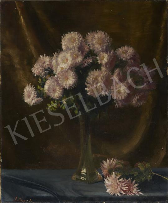 For sale  Littkey, Antal (Littkei Antal) - Still Life with Michaelmas Daisy, c. 1930 's painting