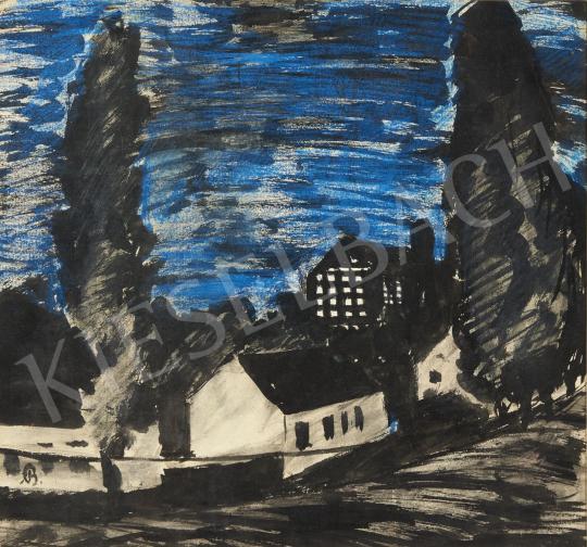  Bernáth Aurél - Falu, 1920 körül festménye