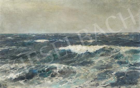  Mendlik, Oszkár (Mendlik, Oscar) - Wavy Sea painting