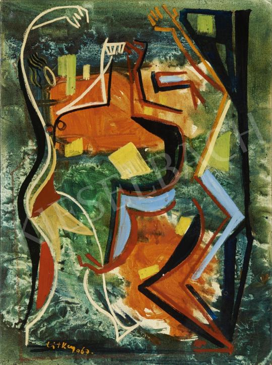  Litkey, György - Dancers, 1967 painting