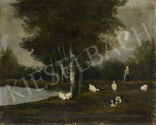 For sale  Vendel, János - Geese at the Lakeside, c. 1930 's painting