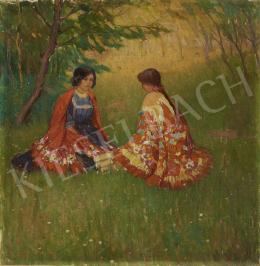 Unknown Hungarian painter - Outdoor, 1910s 