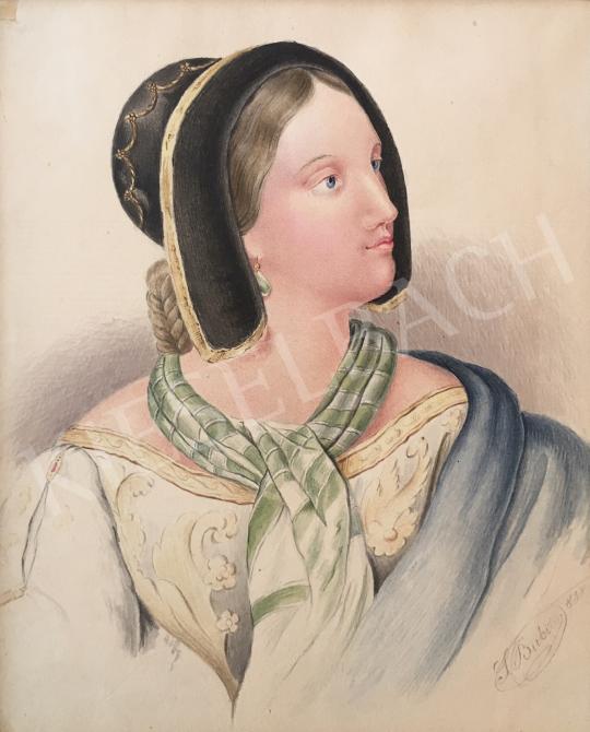 For sale Bubics, Zsigmond - Lady with a Bonnet 's painting