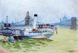  Lakatos, Artúr - Cruise Ship on the Danube, 1920 