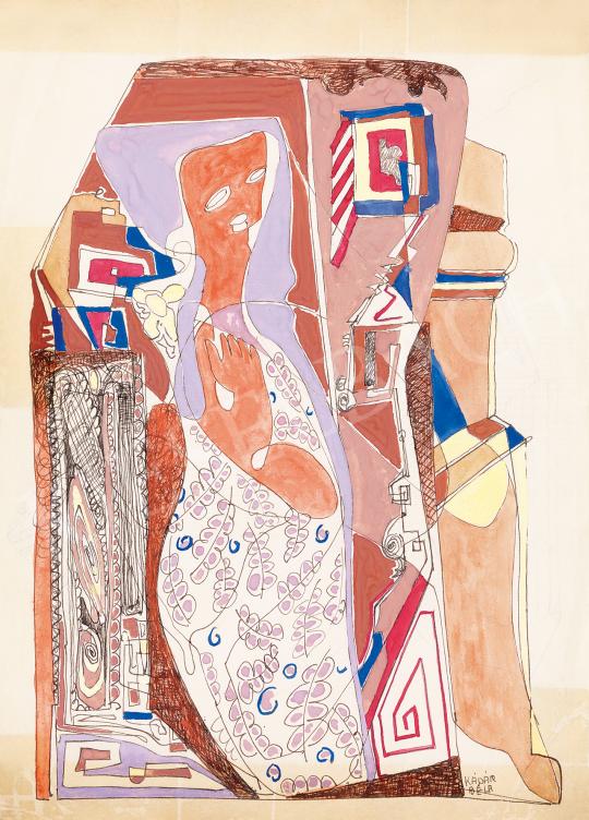  Kádár, Béla - Woman in a Flowery Dress | 53rd Autumn Auction auction / 7 Lot