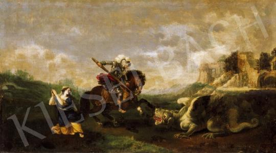 Ismeretlen festő, 18. század - Szent György legyőzi a sárkányt | 24. Aukció aukció / 72 tétel