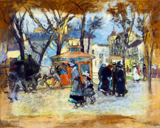  Berkes, Antal - In Front of Feld Theatre (City Impression), 1916 | 53rd Autumn Auction auction / 45 Lot