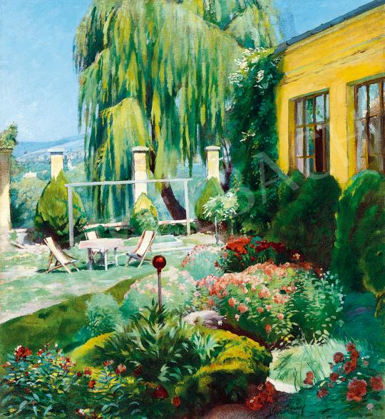 Vesztróczi, Manó - Summer in the Villa Garden, c. 1930 | 53rd Autumn Auction auction / 47 Lot