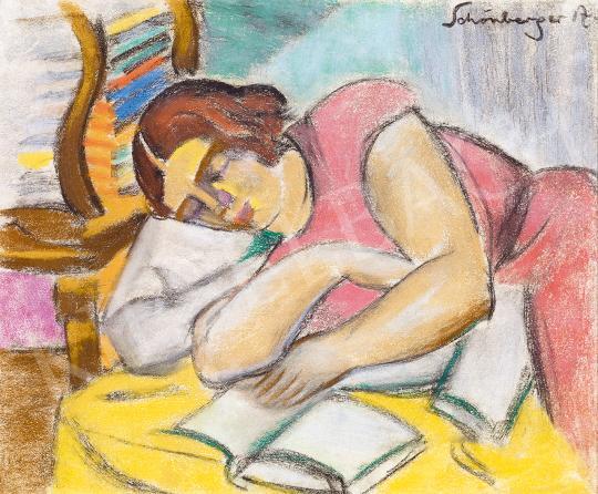  Schönberger Armand - Olvasó lány | 53. Őszi Aukció aukció / 93 tétel