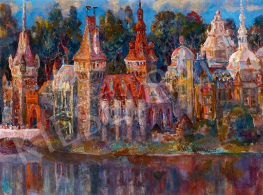  Szabó, Vladimir - Lake of the City Park with the Vajdahunyad Castle | 53rd Autumn Auction auction / 128 Lot
