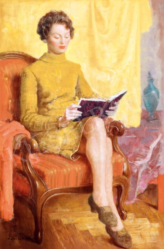  Kontuly, Béla - Reading Girl | 53rd Autumn Auction auction / 153 Lot