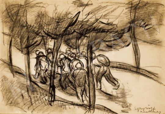 Egry József - Hazatérők, 1926 körül | 24. Aukció aukció / 84 tétel