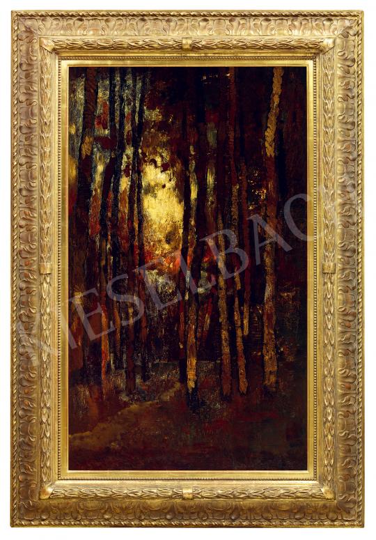  Paál, László - Sunset in the Forest, 1871 | 53rd Autumn Auction auction / 189 Lot