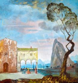  Molnár C., Pál - Italian Landscape, c. 1940 