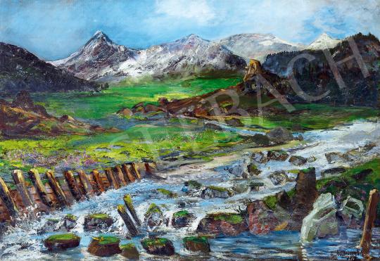 gróf Andrássy, Géza - Landscape in the High Tatras, 1913 | 53rd Autumn Auction auction / 16 Lot