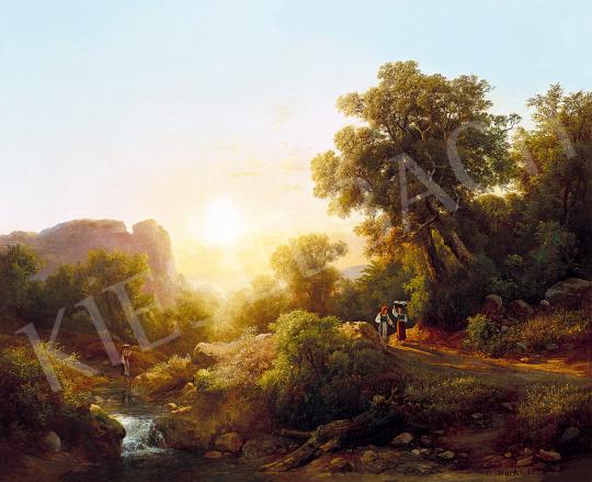 Ifj. Markó, Károly jr. - Italian Landscape, 1873 | 53rd Autumn Auction auction / 178 Lot