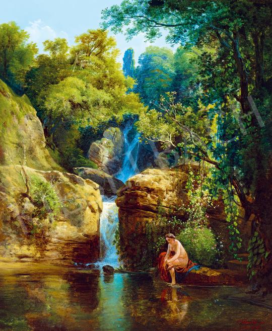 Id. Markó, Károly sr. - Nymph Bathing, 1843 | 53rd Autumn Auction auction / 48 Lot