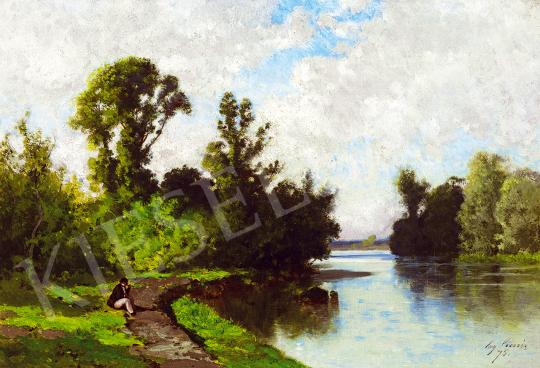 Ciceri, Eugene M. - By the River, 1875 | 53rd Autumn Auction auction / 208 Lot