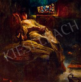  Eisenhut szignóval - Pihenő háremhölgy, 1898 