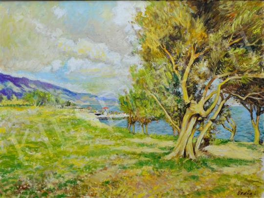  Ördög, László - Lake Balaton, 1980s painting