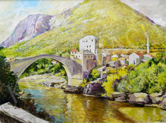  Ördög, László - Mostar, 1980s painting