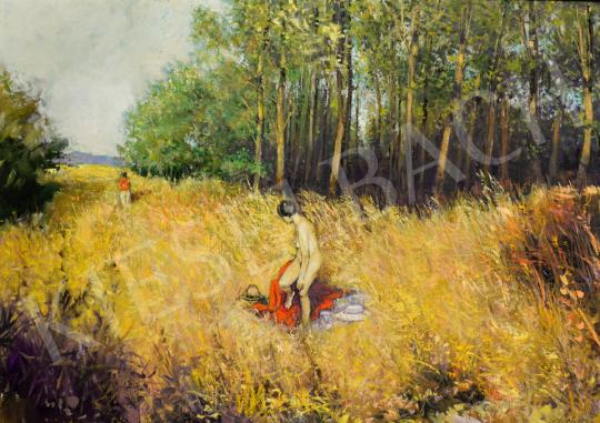  Ördög, László - Lying in the Sun, 1960-as évek painting