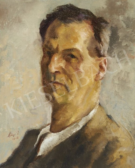  Szőnyi István - Férfi portré, 1938 festménye