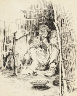 Kotász, Károly - Shepherd Cooking Dinner 