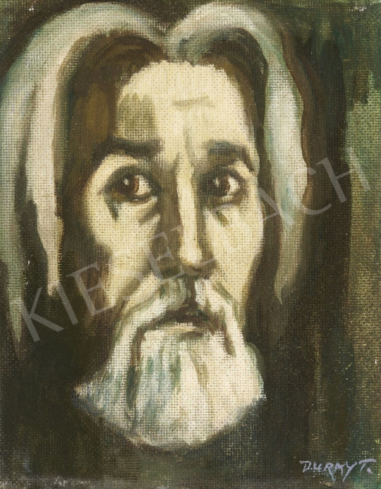  Duray Tibor - Öregkori önarckép festménye
