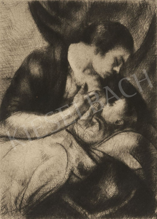 Uitz Béla - Szoptató anya, 1916 festménye