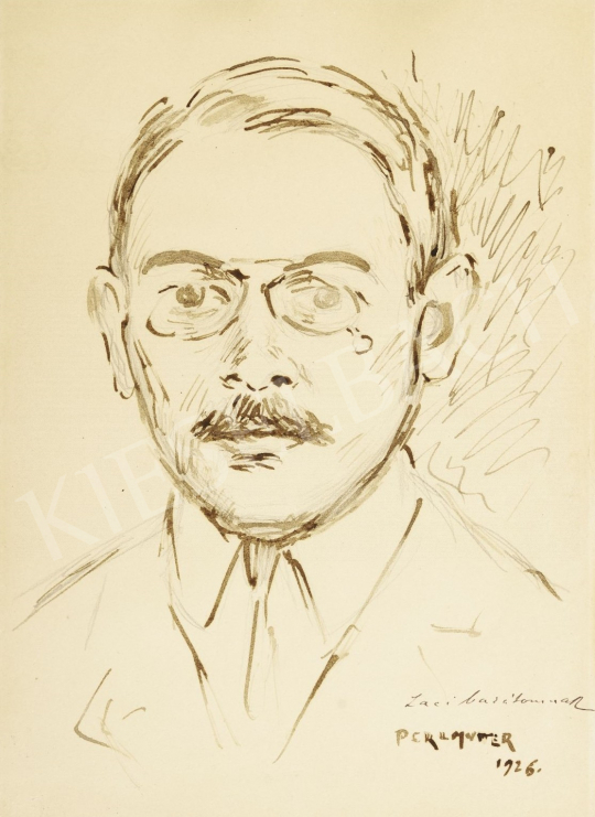  Perlmutter Izsák - Önarckép, 1926 festménye