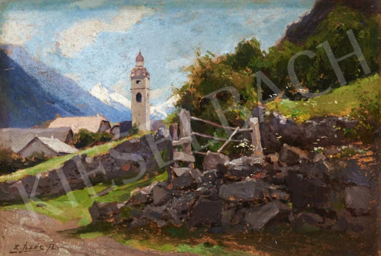  Edvi Illés, Aladár - Edge of the Village painting