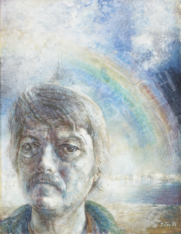  Patay, László - Self-Portrait with a Rainbow, 1984 