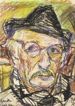  Frank, Frigyes - Self-Portrait with a Hat, 1970 