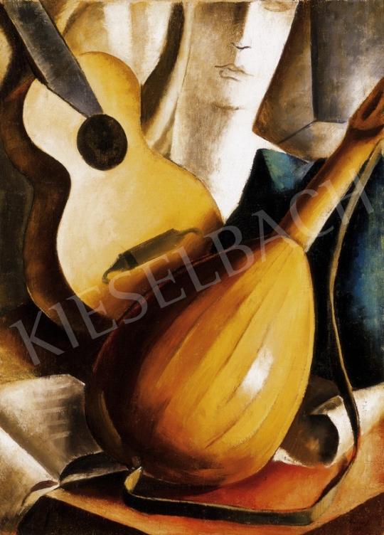  Gábor Jenő - Mandolinos csendélet, 1933 | 24. Aukció aukció / 115 tétel