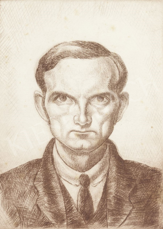  Kmetty, János - Self-Portrait painting