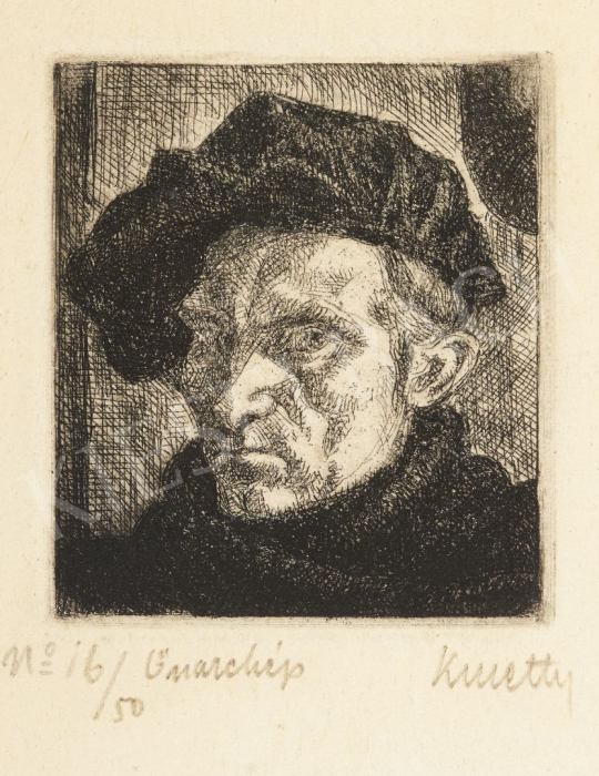  Kmetty, János - Self-Portrait painting