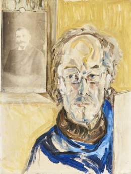 Unknown painter - The Artist with an old Photo, 1979 