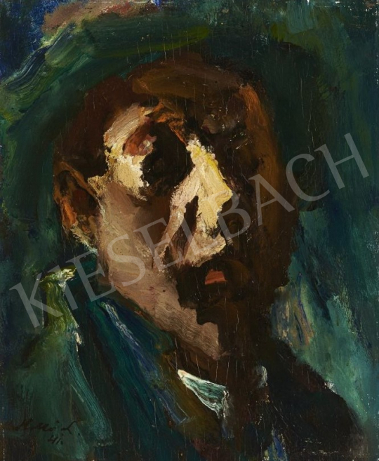  Holló, László - Self-Portrait (Study), 1941 painting