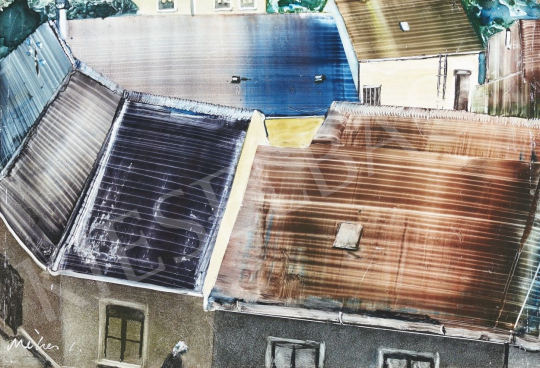  Méhes, László - Rooftops painting