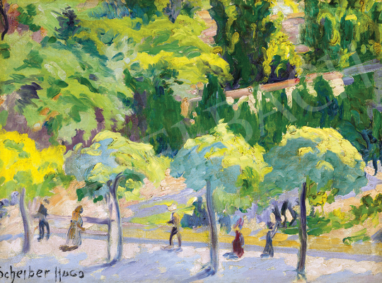  Scheiber, Hugó - Sunlit Park, late 1910s | 54th Winter auction auction / 6 Lot