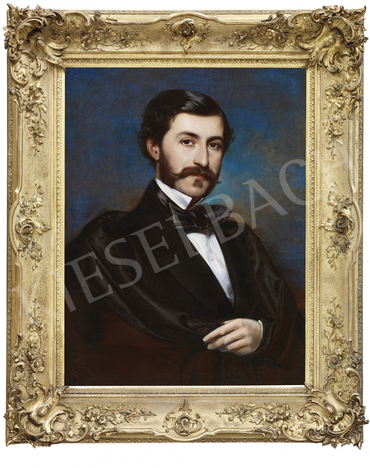 Borsos, József - Portrait of a Young Aristocrat, 1855 | 54th Winter auction auction / 9 Lot