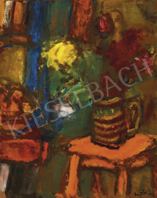  Czóbel, Béla - Studio Still-Life with Flowers | 54th Winter auction auction / 23 Lot