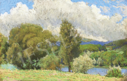  Poll, Hugó - Landscape by the River (Summer Day) | 54th Winter auction auction / 34 Lot