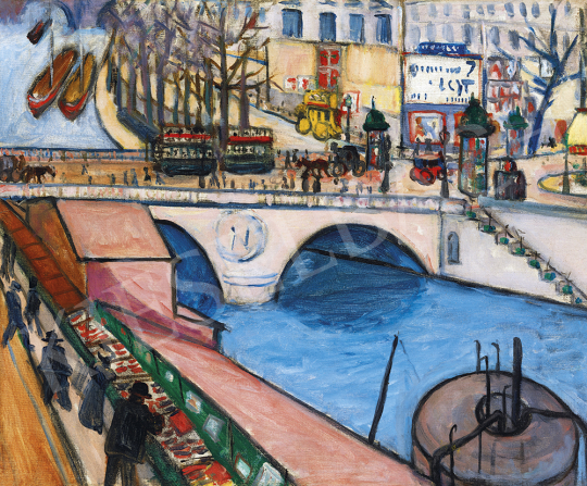 Tihanyi Lajos - Pont St. Michel (Paris), 1908 | 54. Téli aukció aukció / 46 tétel