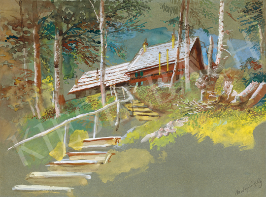  Mednyánszky, László - Hunter's Cottage in the Forest | 54th Winter auction auction / 50 Lot