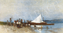 Mészöly Géza - Balatonpart ( A fehér vitorla), 1874 