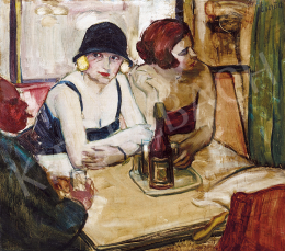 Emőd Aurél - Párizsi kávéházban, 1930-as évek 